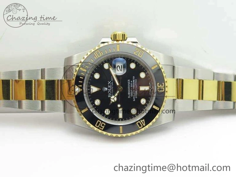UrbanChic Submariner 116613LN Black Wrapped SS YG VRF 1:1 Best Edition Black Dial A 3534