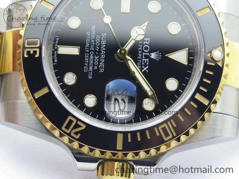UrbanChic Submariner 116613LN Black Wrapped SS YG VRF 1:1 Best Edition Black Dial A 3534