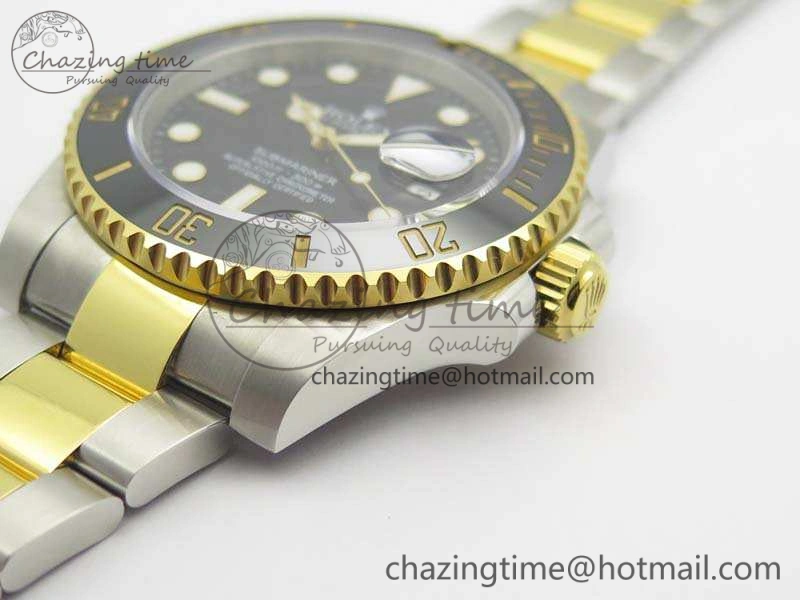 UrbanChic Submariner 116613LN Black Wrapped SS YG VRF 1:1 Best Edition Black Dial A 3534