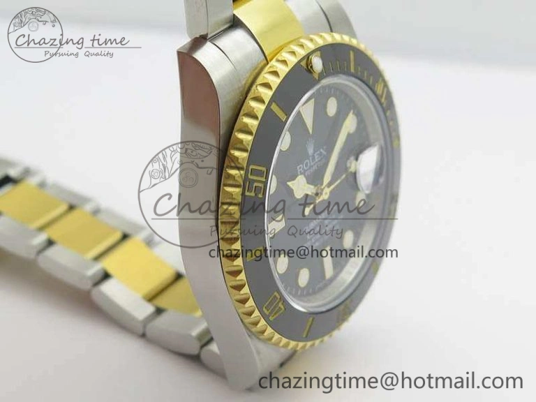 UrbanChic Submariner 116613LN Noob 1:1 Best Edition Black Dial On SS YG Bracelet A2836 V 3569