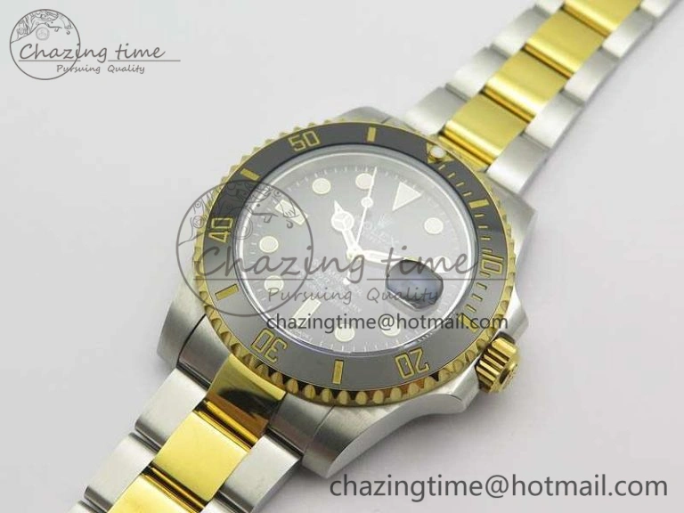UrbanChic Submariner 116613LN Noob 1:1 Best Edition Black Dial On SS YG Bracelet A2836 V 3569