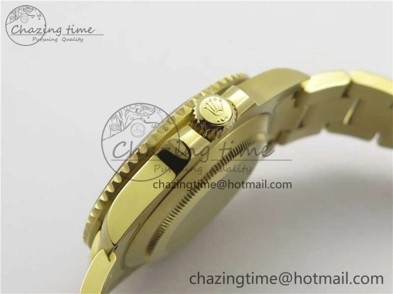 Trendy Submariner 116618 LB Blue Ceramic 316L Bp Maker 1:1 Best Edition Blue Dial Diam on YG Bracelet SA3135 V 3009