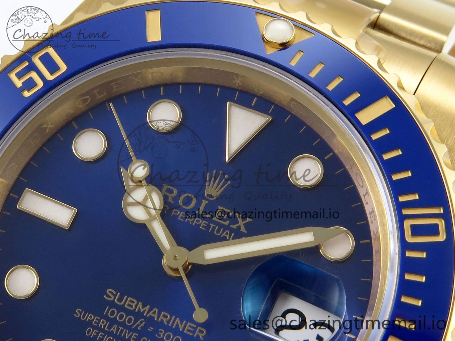 Submariner 116618 LB Blue Ceramic YG Plated 904L Steel VSF 1:1 Best Edition VS Practical 847