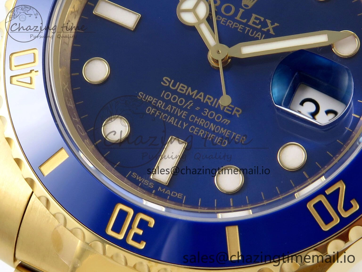 Submariner 116618 LB Blue Ceramic YG Plated 904L Steel VSF 1:1 Best Edition VS Practical 847