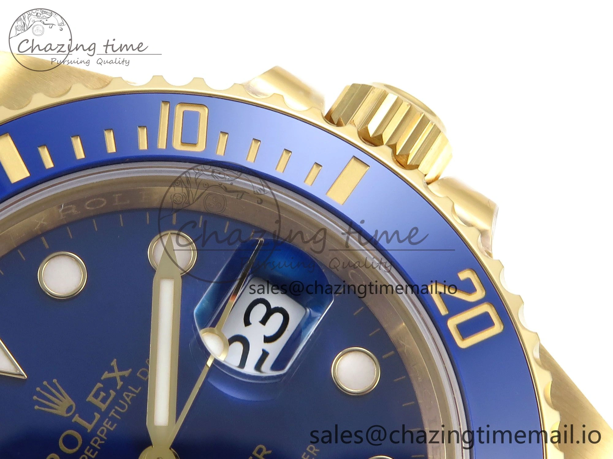 Submariner 116618 LB Blue Ceramic YG Plated 904L Steel VSF 1:1 Best Edition VS Practical 847