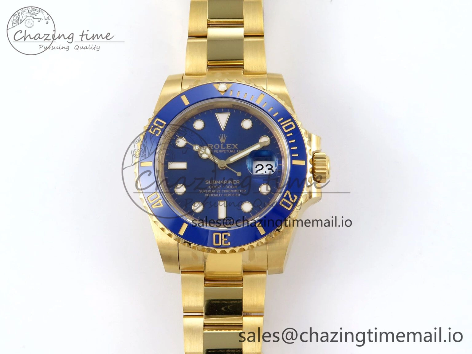 Submariner 116618 LB Blue Ceramic YG Plated 904L Steel VSF 1:1 Best Edition VS Practical 847
