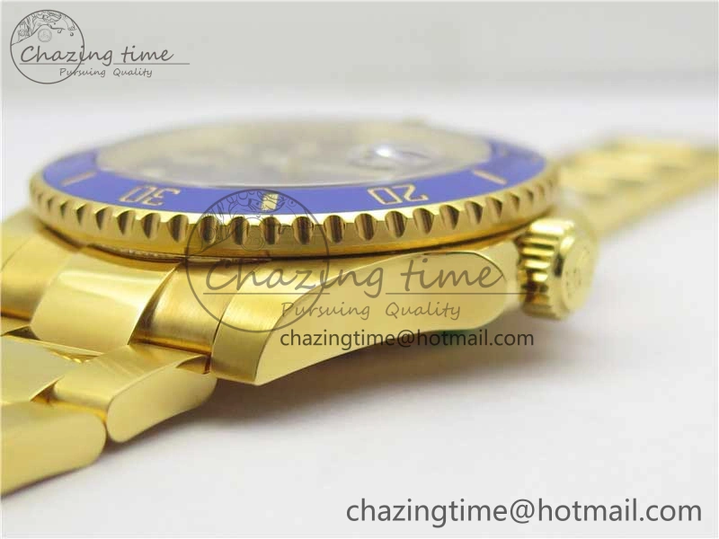 Submariner 116618 LB D1F Best Edition YG Wrapped Blue Dial on YG Wrapped Bracelet A ZipUp 2590