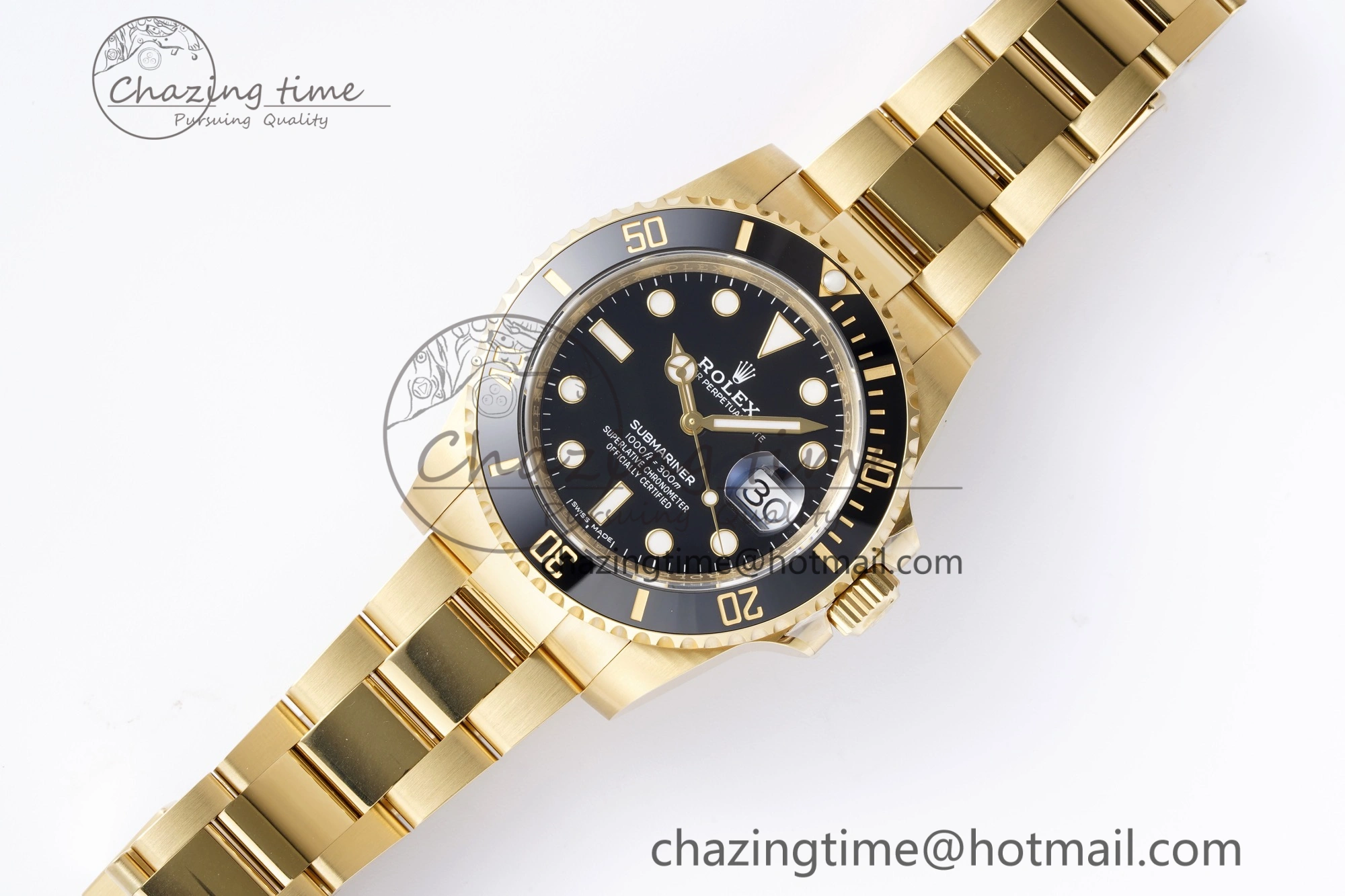 Bright Submariner 116618 LN Black Ceramic YG Plated 904L Steel Clean 1:1 Best Edition VR 2100