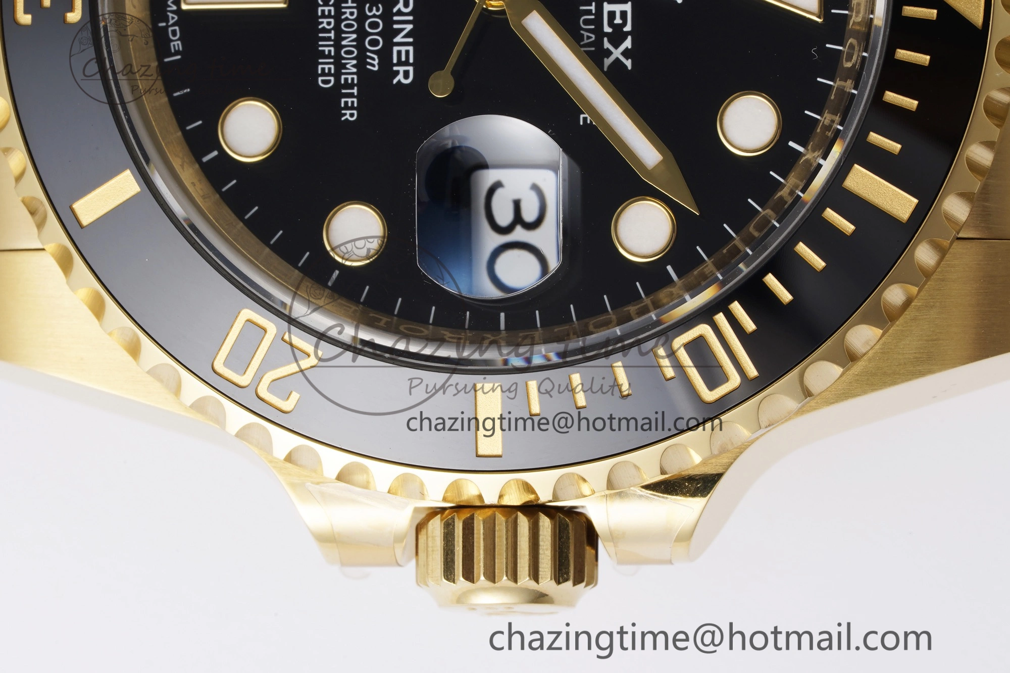 Bright Submariner 116618 LN Black Ceramic YG Plated 904L Steel Clean 1:1 Best Edition VR 2100