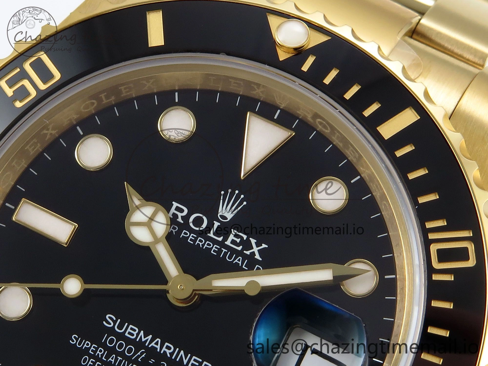 EasyMatch Submariner 116618 LN Black Ceramic YG Plated 904L Steel VSF 1:1 Best Edition VS 846