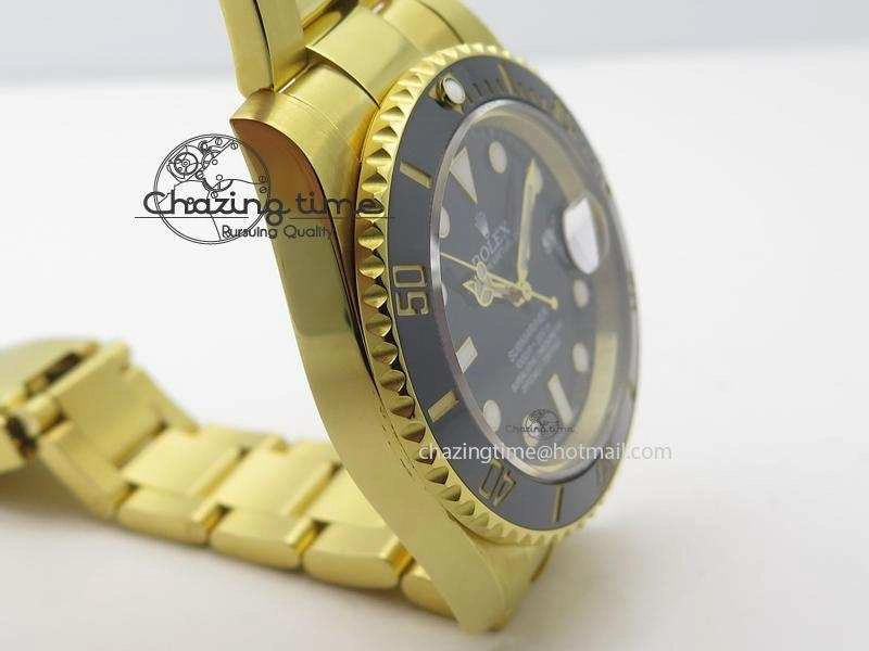 Submariner 116618 LN Bp-Maker Best Edition Black Dial On YG Bracelet ETA Packable 3989