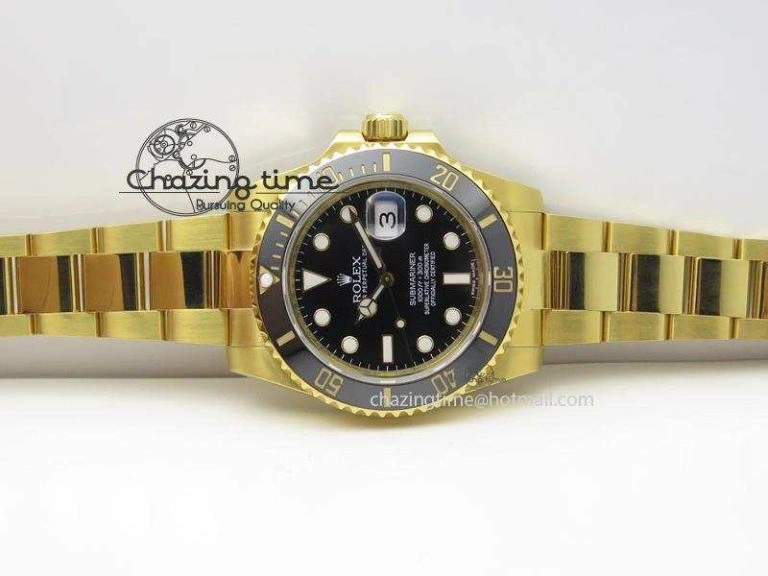 Submariner 116618 LN Bp-Maker Best Edition Black Dial On YG Bracelet ETA Packable 3989