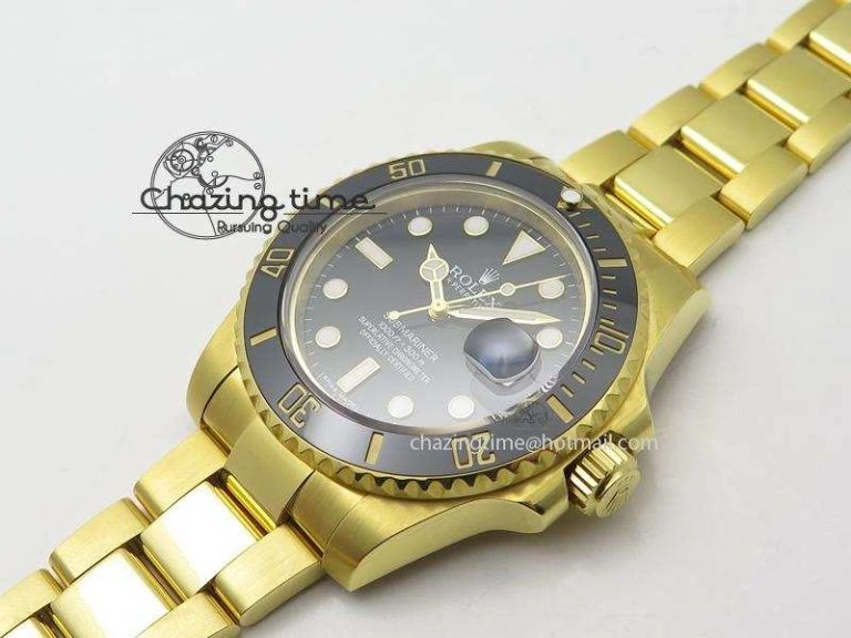 Submariner 116618 LN Bp-Maker Best Edition Black Dial On YG Bracelet ETA Packable 3989