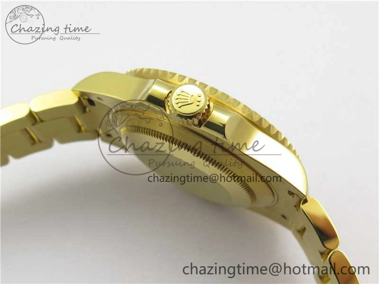 FashionForward Submariner 116618 LN D1F Best Edition YG Wrapped Black Dial on YG Wrapped Bracelet A 2588