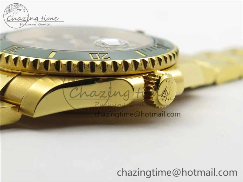Submariner 116618 LV VRF Best Edition YG Wrapped Green Dial on YG Wrapped Bracelet A2836 MAX Version Supportive 2919