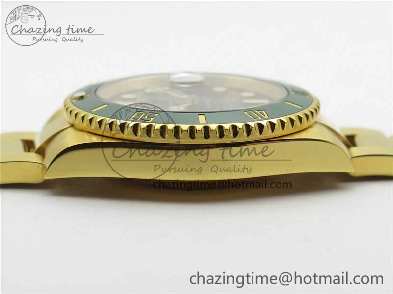 Submariner 116618 LV VRF Best Edition YG Wrapped Green Dial on YG Wrapped Bracelet A2836 MAX Version Supportive 2919