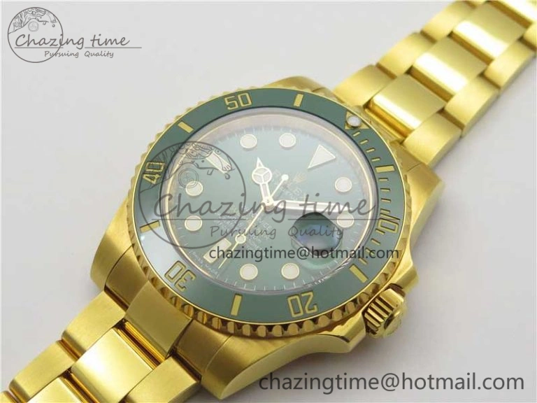 Submariner 116618 LV VRF Best Edition YG Wrapped Green Dial on YG Wrapped Bracelet A2836 MAX Version Supportive 2919