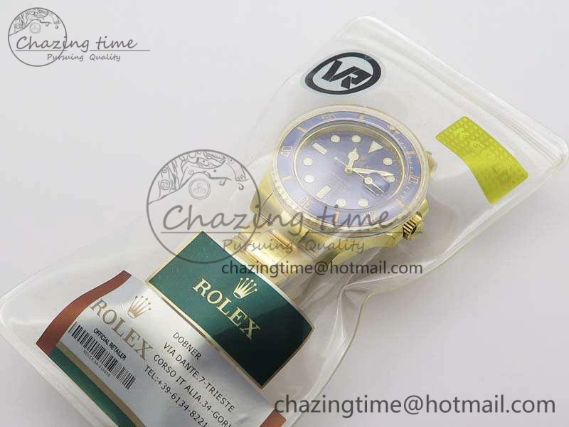 SmartChoice Submariner 116618LN Full YG Wrapped VRF 1:1 Best Edition Black Dial On Full YG Wrapped Bracelet A 3527