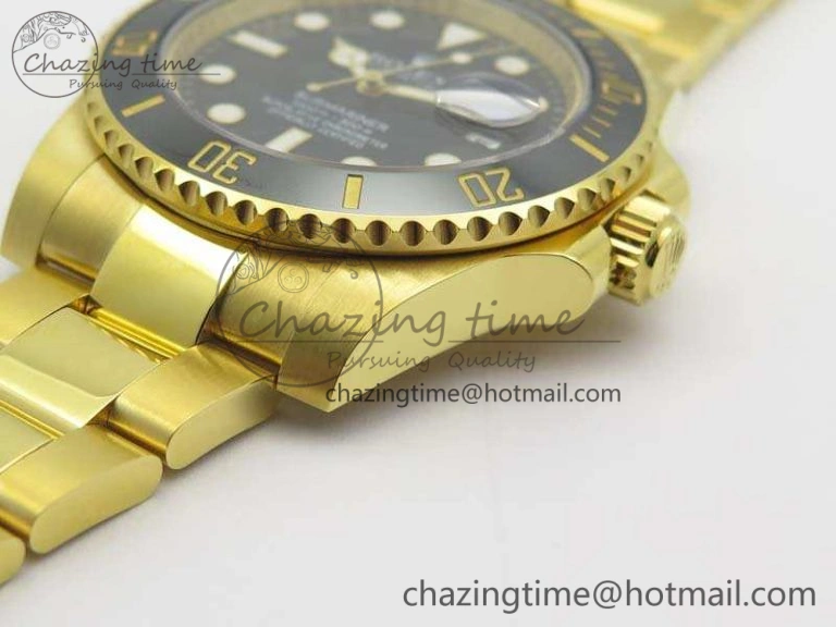 SmartChoice Submariner 116618LN Full YG Wrapped VRF 1:1 Best Edition Black Dial On Full YG Wrapped Bracelet A 3527