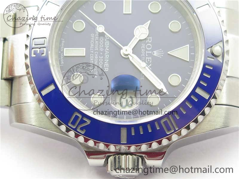 Unisex Submariner 116619 LB Blue Ceramic 316L Bp Maker 1:1 Best Edition Blue Dial on SS Bracelet SA3135 V 3018