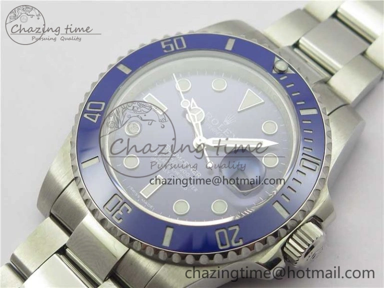 Unisex Submariner 116619 LB Blue Ceramic 316L Bp Maker 1:1 Best Edition Blue Dial on SS Bracelet SA3135 V 3018