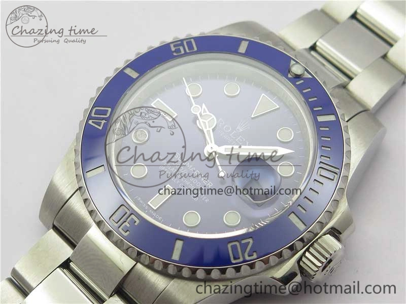 Unisex Submariner 116619 LB Blue Ceramic 316L Bp Maker 1:1 Best Edition Blue Dial on SS Bracelet SA3135 V 3018