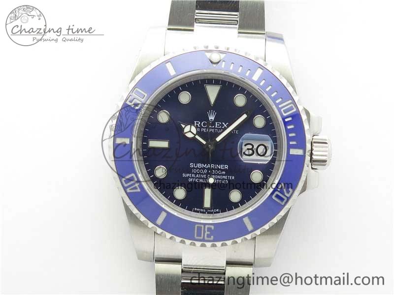 Unisex Submariner 116619 LB Blue Ceramic 316L Bp Maker 1:1 Best Edition Blue Dial on SS Bracelet SA3135 V 3018