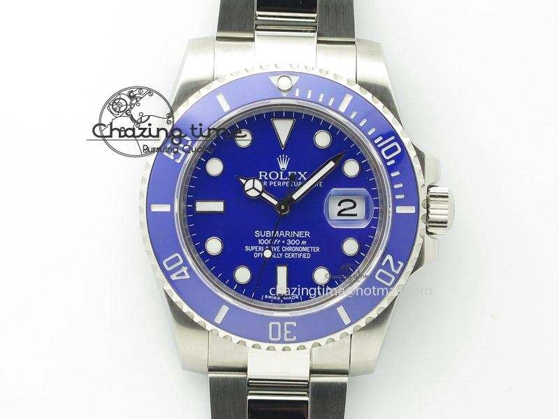 FashionForward Submariner 116619 LB Blue Ceramic Bp Best Edition On SS Bracelet Miyota 9015 V 4007
