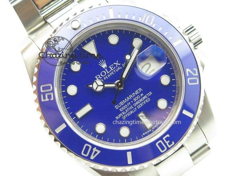 FashionForward Submariner 116619 LB Blue Ceramic Bp Best Edition On SS Bracelet Miyota 9015 V 4007