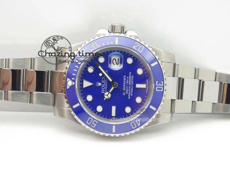 FashionForward Submariner 116619 LB Blue Ceramic Bp Best Edition On SS Bracelet Miyota 9015 V 4007
