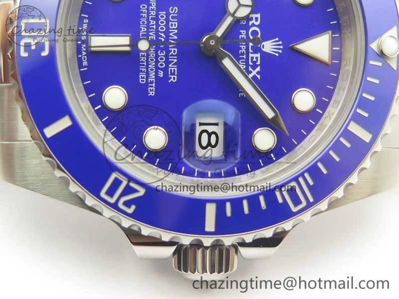 Submariner 116619 LB Blue Ceramic JF Best Edition Blue Dial on SS Bracelet A Neat 3349