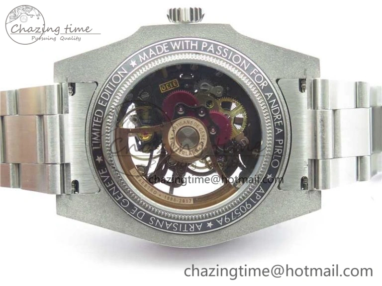 Submariner 116660 Andrea Pirlo SS WWF Best Edition Carbon Bezel on Skeleton SA Tailored 2925