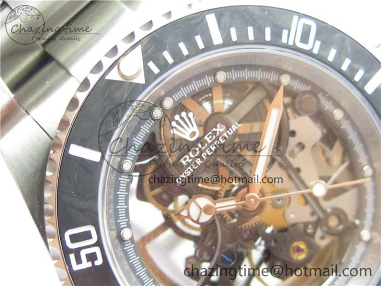Submariner 116660 Andrea Pirlo SS WWF Best Edition Carbon Bezel on Skeleton SA Tailored 2925