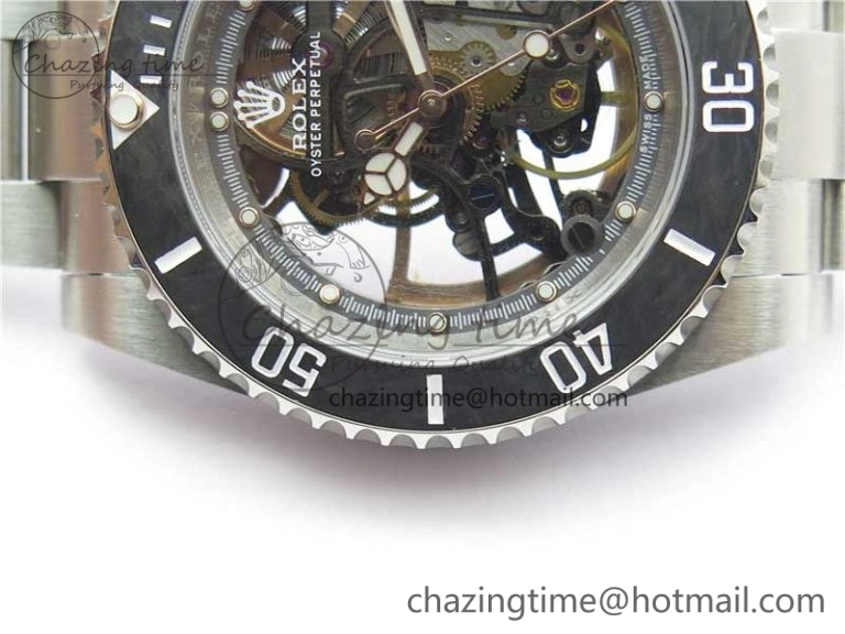 Submariner 116660 Andrea Pirlo SS WWF Best Edition Carbon Bezel on Skeleton SA Tailored 2925