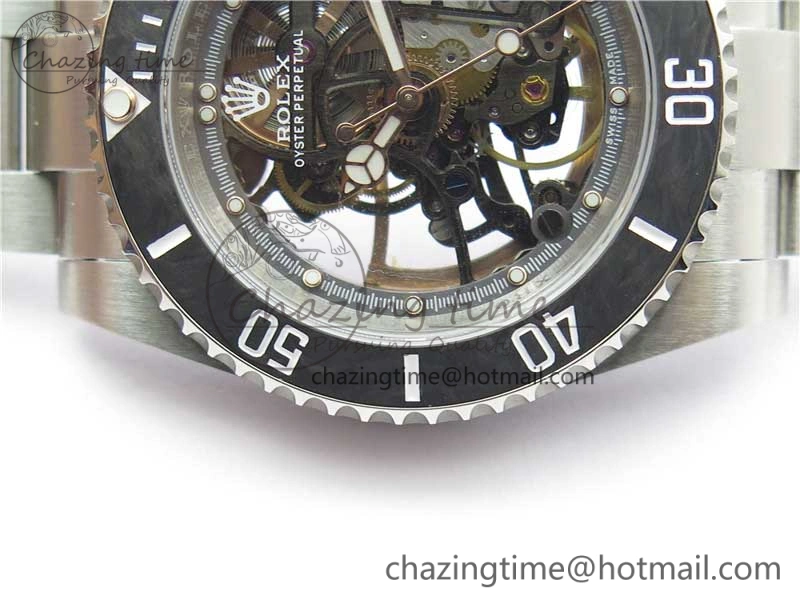 Submariner 116660 Andrea Pirlo SS WWF Best Edition Carbon Bezel on Skeleton SA Tailored 2925