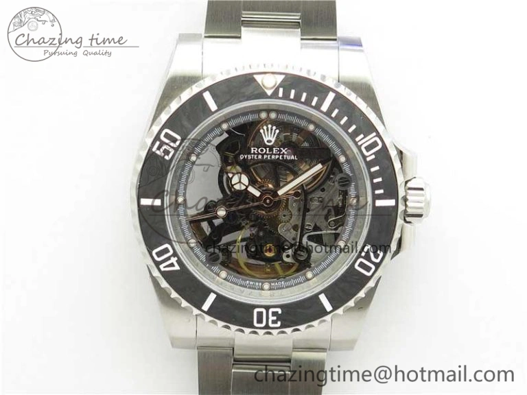 Submariner 116660 Andrea Pirlo SS WWF Best Edition Carbon Bezel on Skeleton SA Tailored 2925