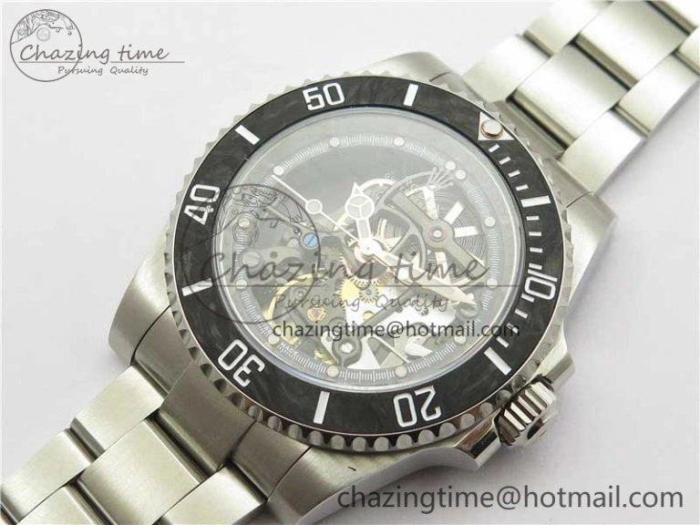 Submariner 116660 Andrea Pirlo SS WWF Best Edition Carbon Bezel on Skeleton SA Tailored 2925