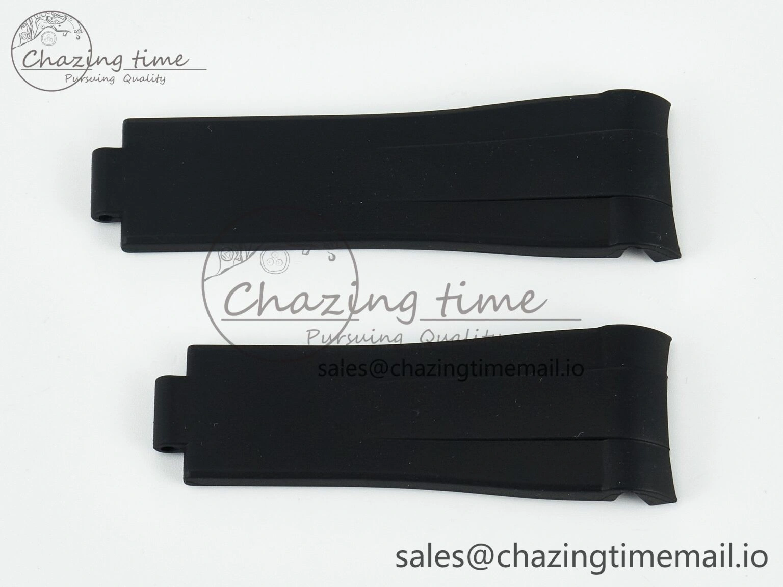 SmoothTexture Submariner 126610 1:1 Best Edition Black Rubber Strap (Fits the Gen size) 4082