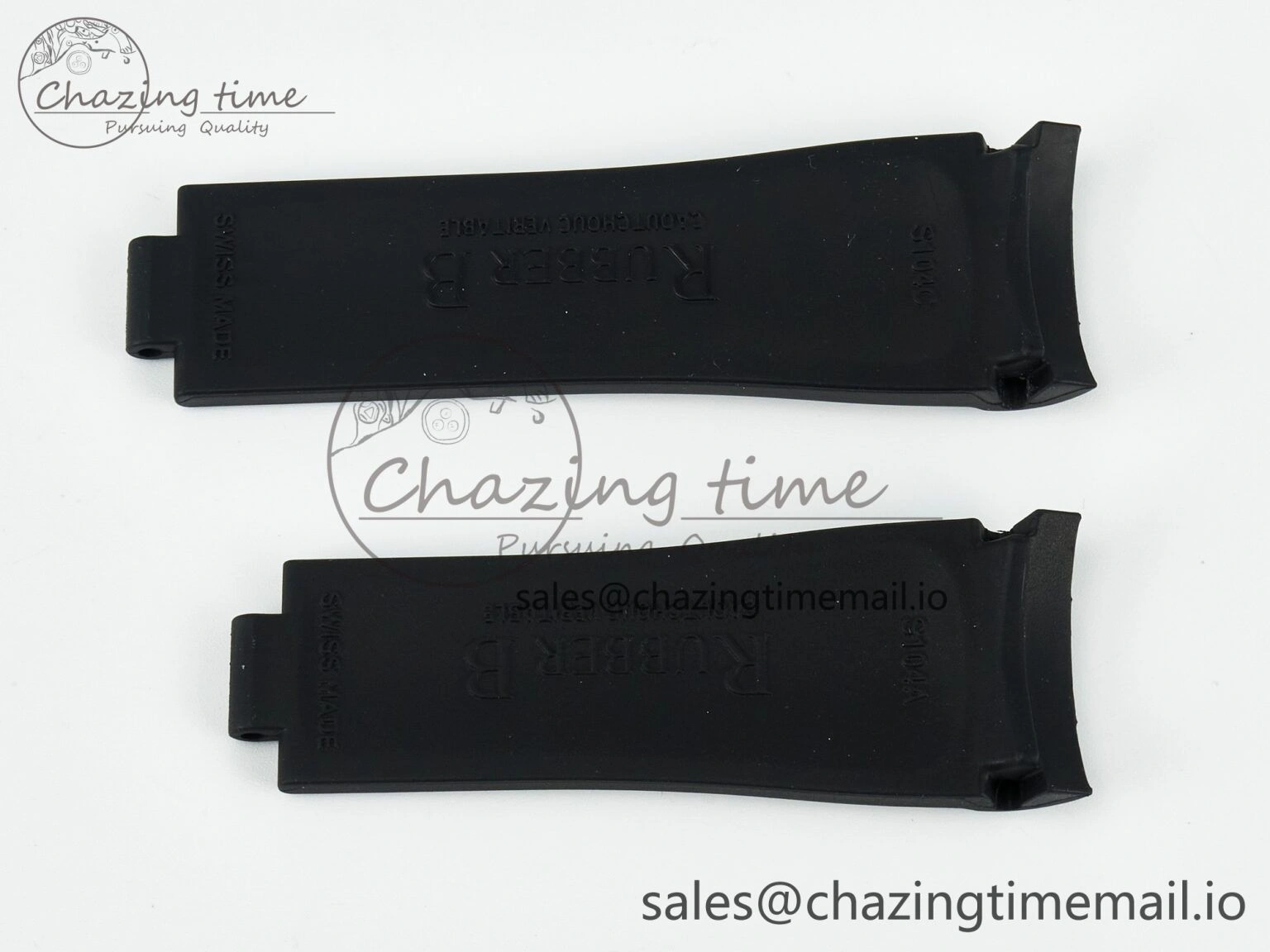 SmoothTexture Submariner 126610 1:1 Best Edition Black Rubber Strap (Fits the Gen size) 4082