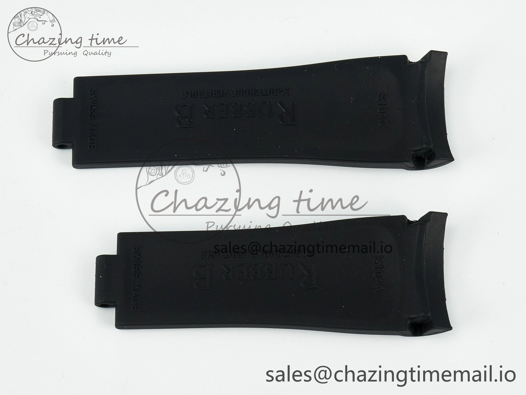 SmoothTexture Submariner 126610 1:1 Best Edition Black Rubber Strap (Fits the Gen size) 4082