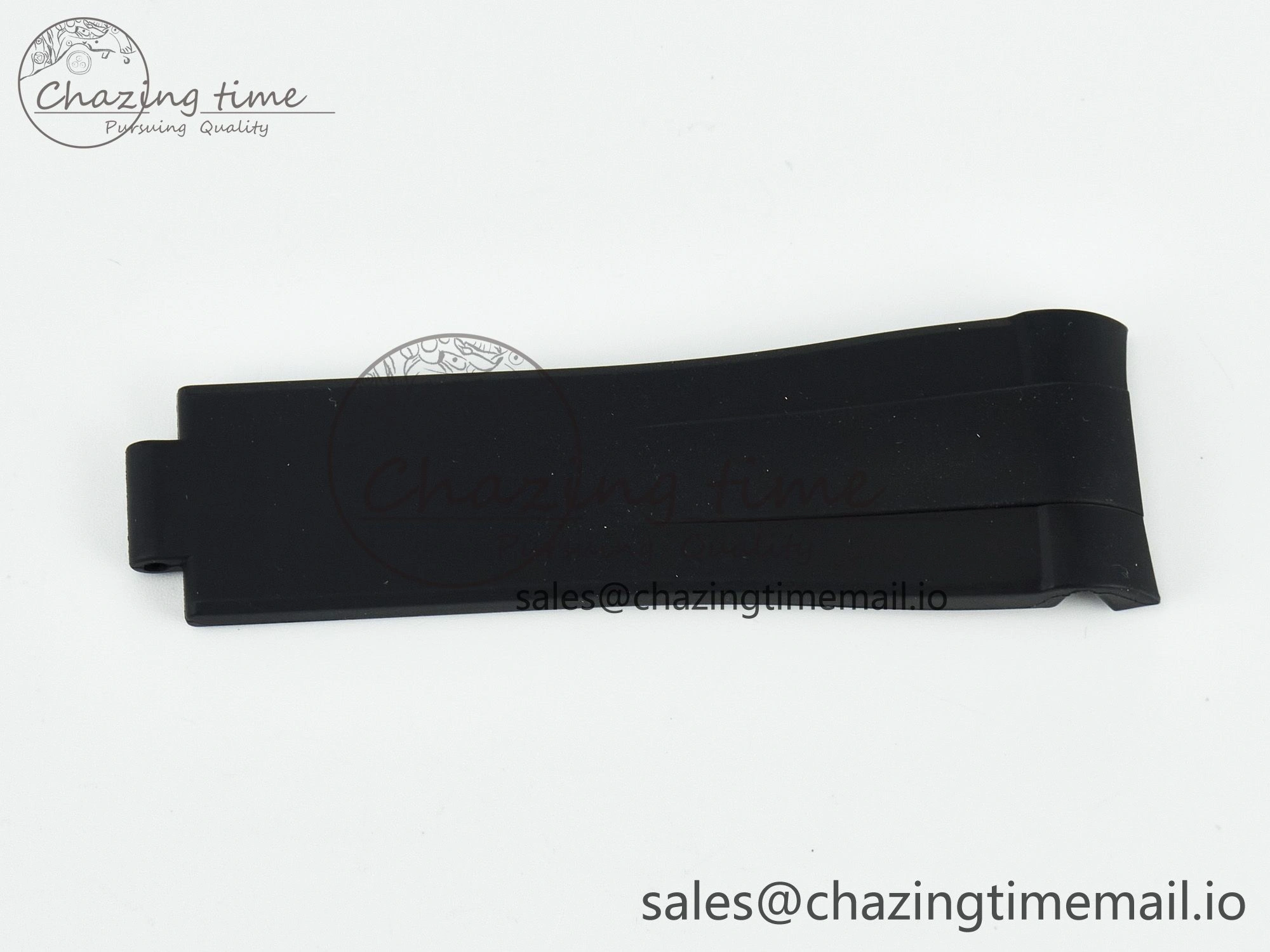 SmoothTexture Submariner 126610 1:1 Best Edition Black Rubber Strap (Fits the Gen size) 4082