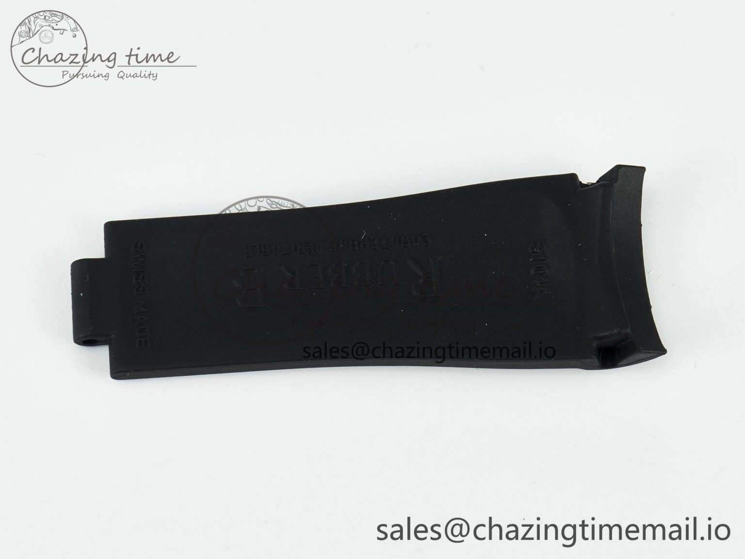 SmoothTexture Submariner 126610 1:1 Best Edition Black Rubber Strap (Fits the Gen size) 4082