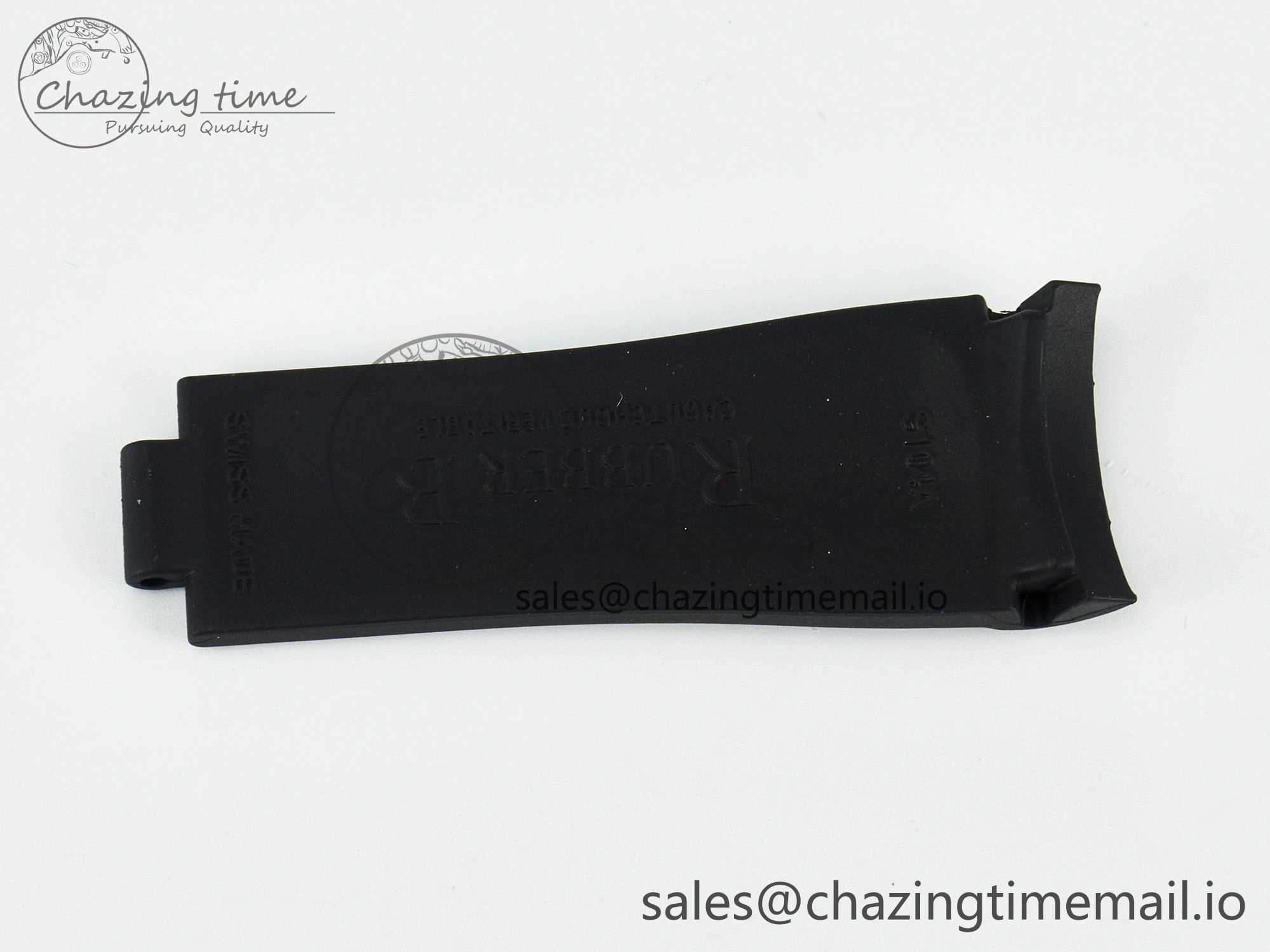SmoothTexture Submariner 126610 1:1 Best Edition Black Rubber Strap (Fits the Gen size) 4082