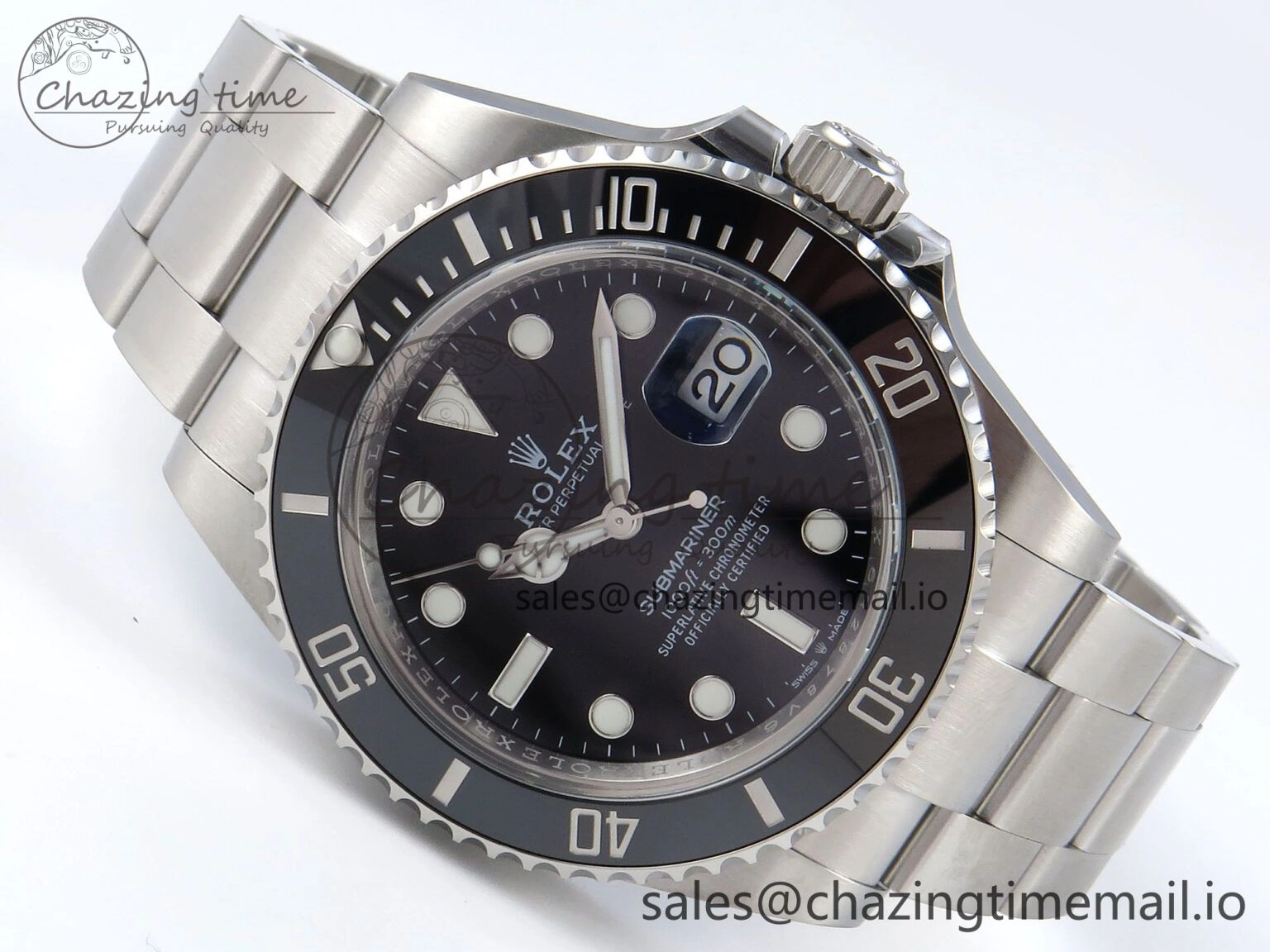Submariner 126610 LN 904L SS THBF 1:1 Best Edition Black Dial On 904L SS Bracelet SH HighPerformance 352