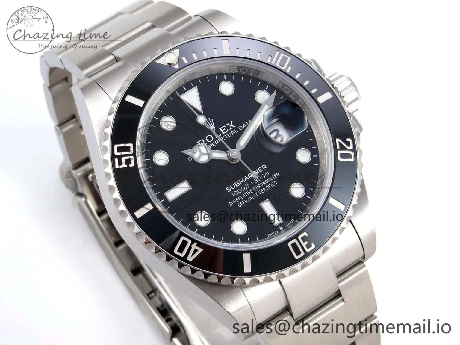 EasyMatch Submariner 126610 LN HGF 1:1 Best Edition Black Dial on SS Bracelet SH3235 V 1263
