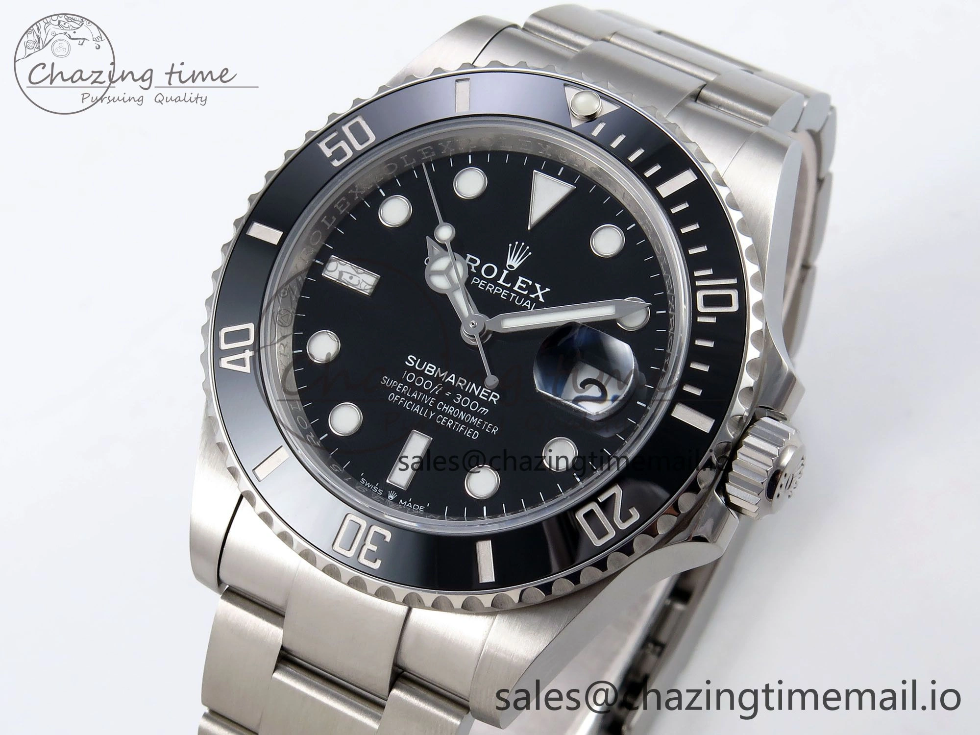 EasyMatch Submariner 126610 LN HGF 1:1 Best Edition Black Dial on SS Bracelet SH3235 V 1263