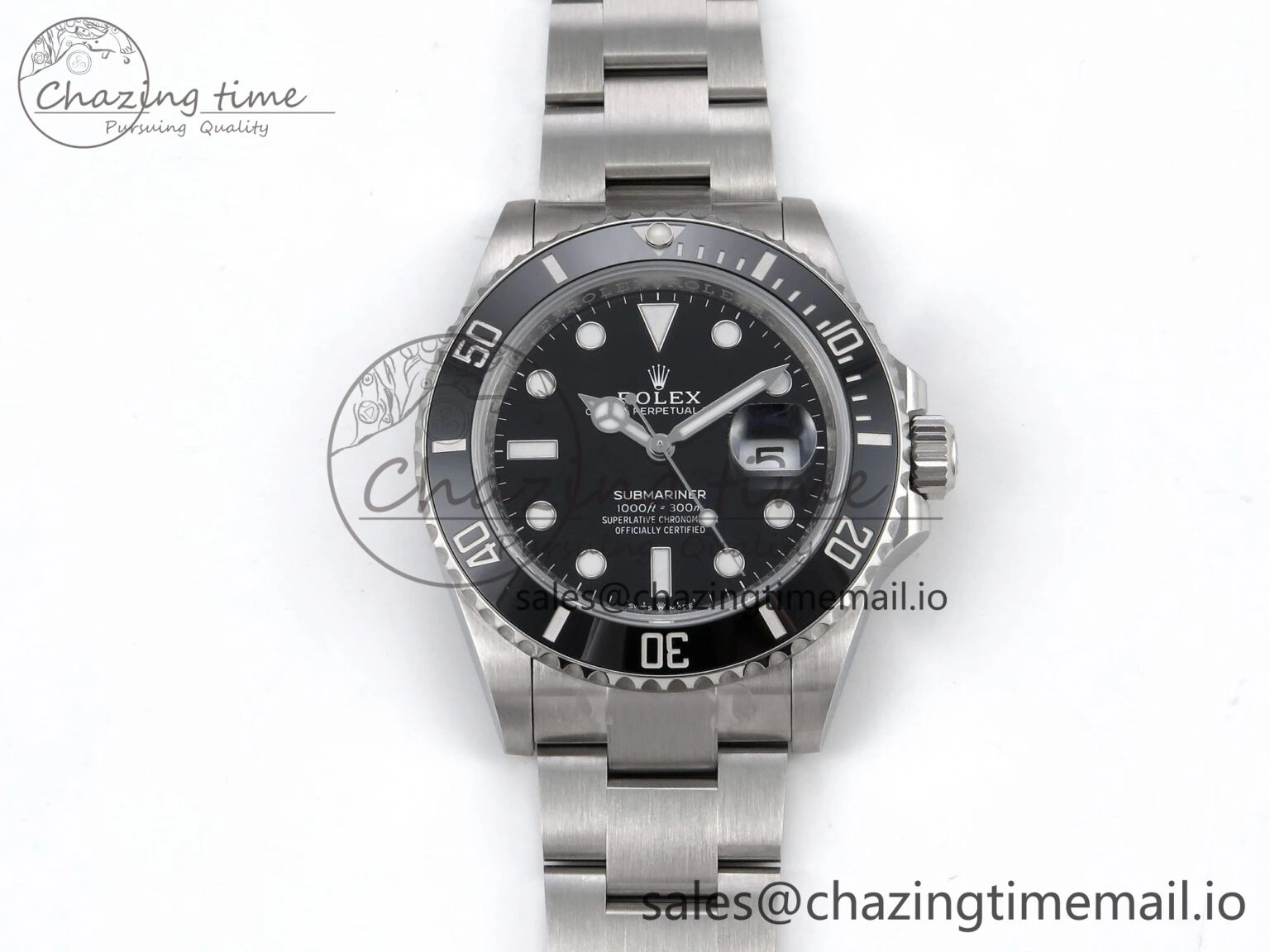 EasyMatch Submariner 126610 LN HGF 1:1 Best Edition Black Dial on SS Bracelet SH3235 V 1263