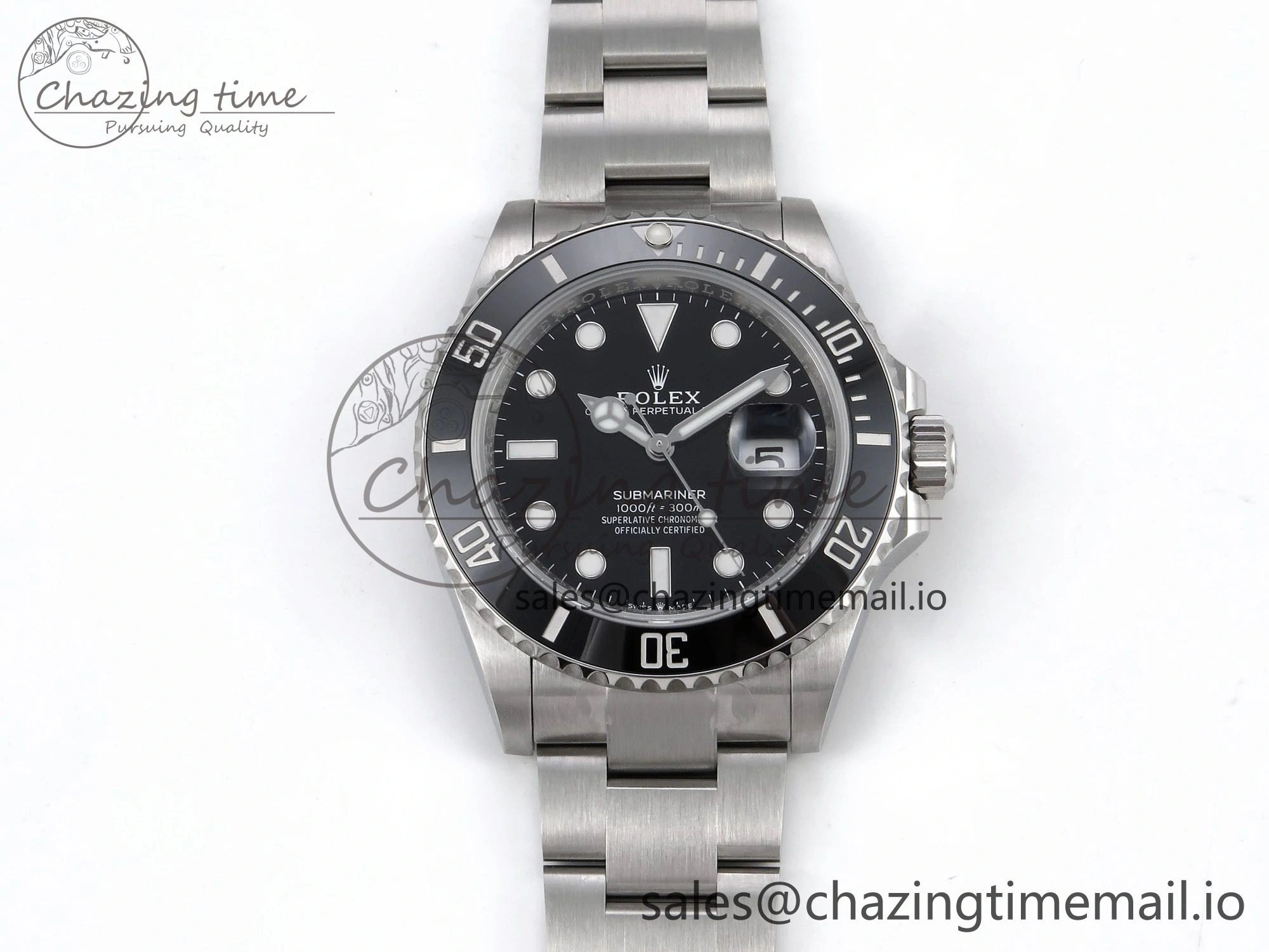 EasyMatch Submariner 126610 LN HGF 1:1 Best Edition Black Dial on SS Bracelet SH3235 V 1263