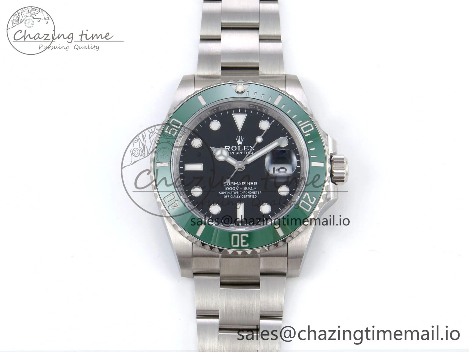 Submariner 126610 LV HGF 1:1 Best Edition Green Bezel Black Dial on SS Bracelet SH3235 V TimelessDesign 1265