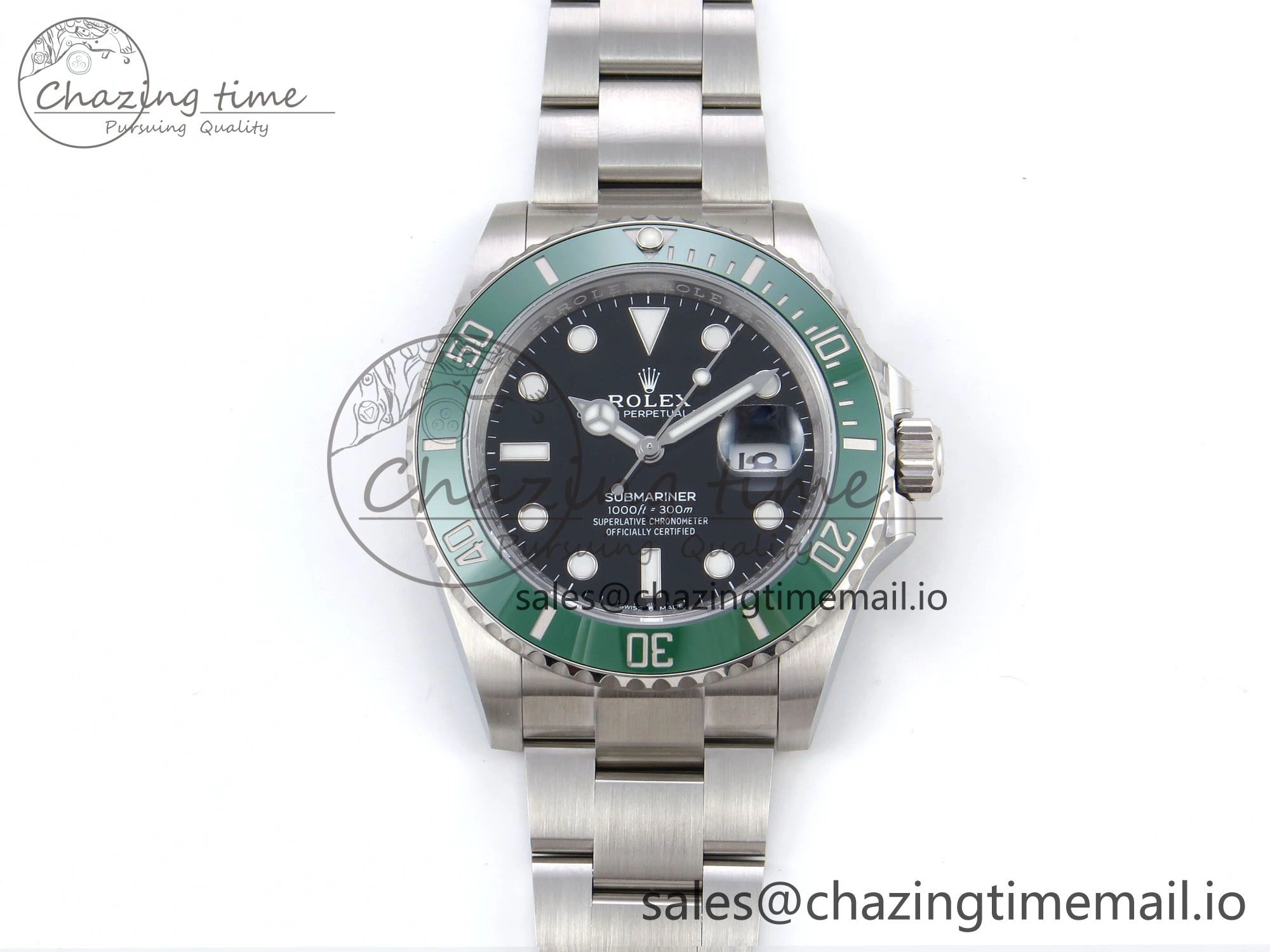 Submariner 126610 LV HGF 1:1 Best Edition Green Bezel Black Dial on SS Bracelet SH3235 V TimelessDesign 1265